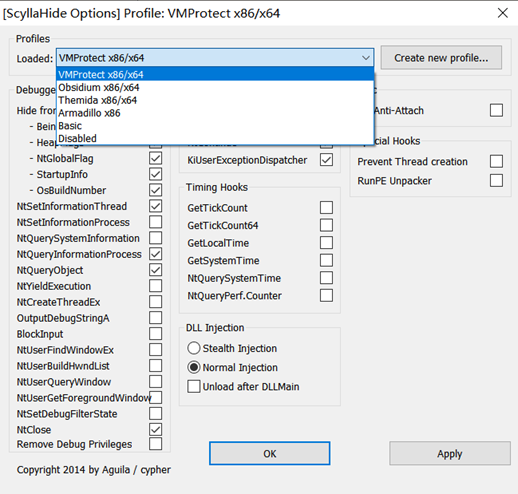 ScyllaHide插件绕过反调试设置